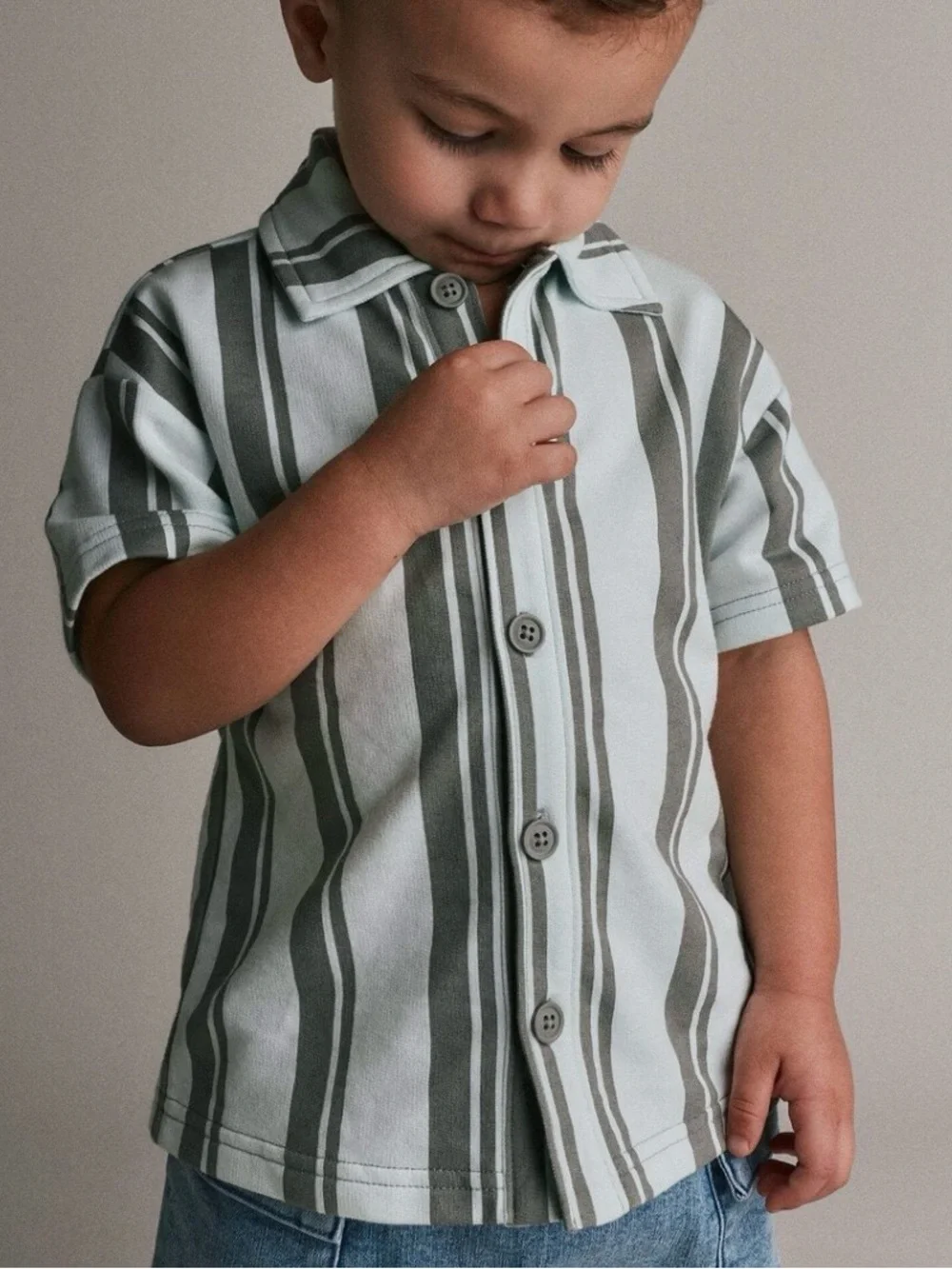 Otter Avenue Toddler Button-Down  Stripe Shirt
